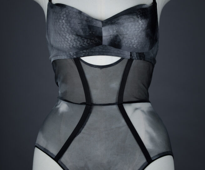 Ombré Mesh Bodysuit By The Lake & Stars, 2010, USA. The Underpinnings Museum. Photography by Tigz Rice
