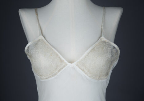 Homemade Parachute Silk & Tulle Slip, Bra & Tap Pant Set, c. 1940s, Great Britain. The Underpinnings Museum. Photography by Tigz Rice