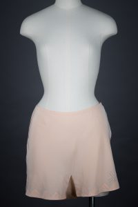 Silk Crepe Drawn Thread Work Tap Pants, c. 1930s, Great Britain. The Underpinnings Museum. Photography by Tigz Rice