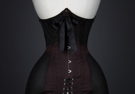 Silk & Powernet Corset Girdle By Sian Hoffman. The Underpinnings Museum. Photography by Tigz Rice