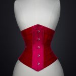 'Vixen' velvet ribbon corset by Pop Antique. The Underpinnings Museum. Photography by Tigz Rice