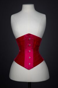 'Vixen' velvet ribbon corset by Pop Antique. The Underpinnings Museum. Photography by Tigz Rice