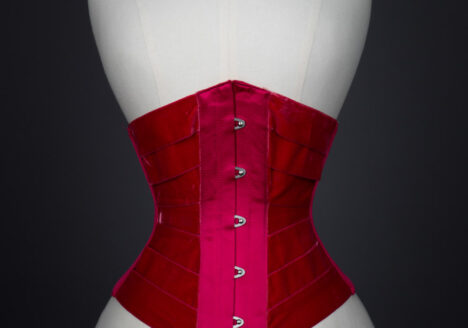 'Vixen' velvet ribbon corset by Pop Antique. The Underpinnings Museum. Photography by Tigz Rice