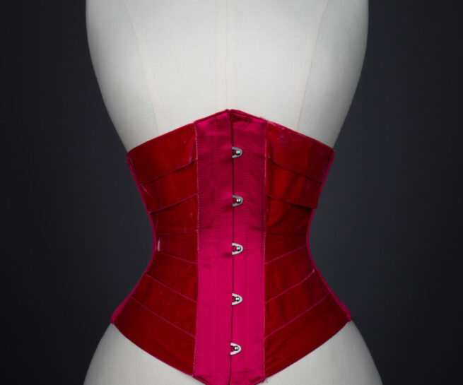 'Vixen' velvet ribbon corset by Pop Antique. The Underpinnings Museum. Photography by Tigz Rice