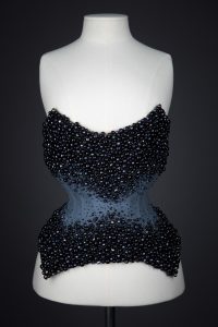 Weeping Hydra beaded overbust corset By Emiah. The Underpinnings Museum. Photography by Tigz Rice