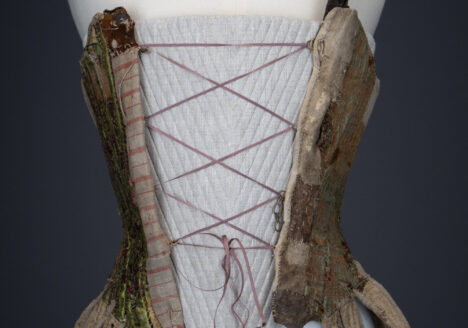 Silk Brocade & Leather Stays, c.1770s, Austria. The Underpinnings Museum. Photography by Tigz Rice