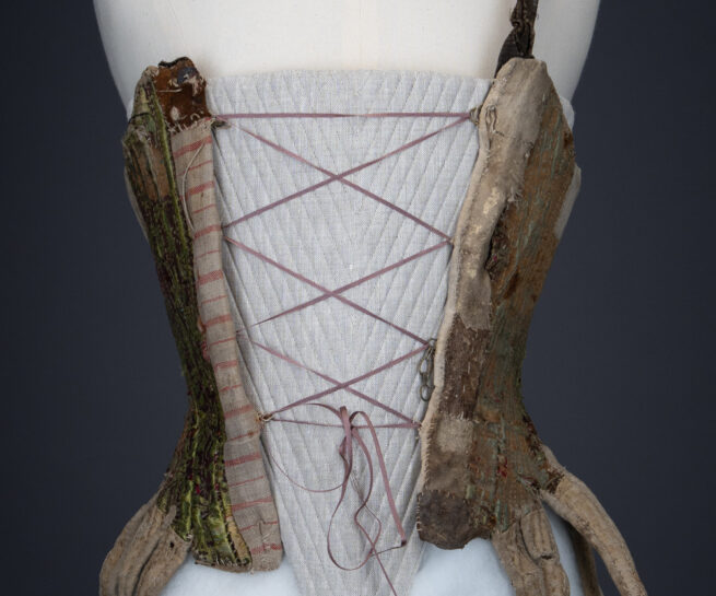 Silk Brocade & Leather Stays, c.1770s, Austria. The Underpinnings Museum. Photography by Tigz Rice
