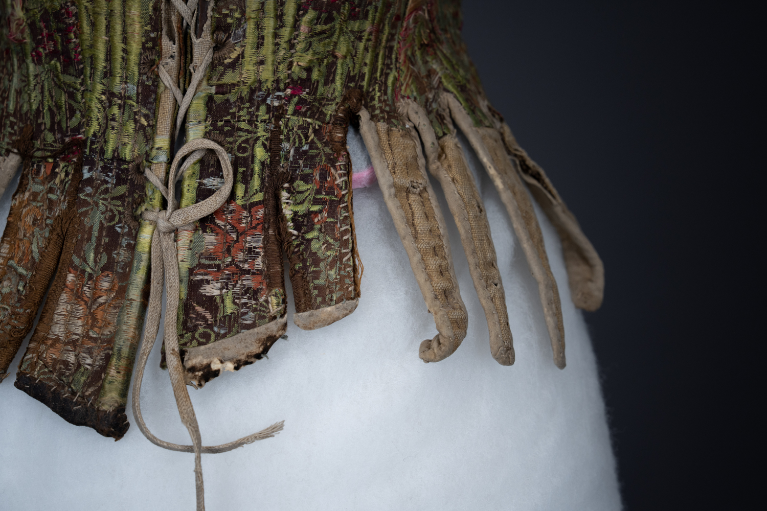 Silk Brocade & Leather Stays, c.1770s, Austria. The Underpinnings Museum. Photography by Tigz Rice