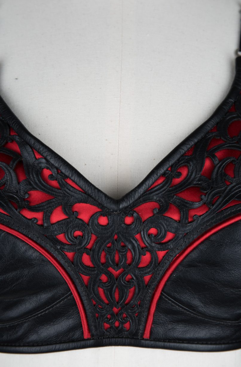 Full Cup Tooled Leather Bra by Cristiane Tano The Underpinnings Museum