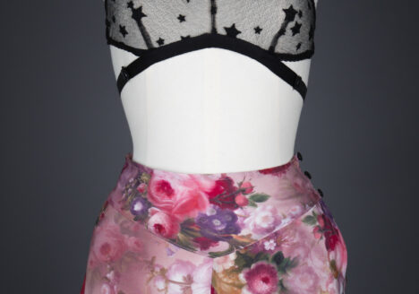 'Night Garden' Embroidered Tulle Bralet & Silk Tap Pants by Evgenia, 2015, USA. The Underpinnings Museum. Photography by Tigz Rice.