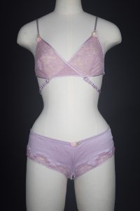 'Rendez-Vous' Silk & Lace Bralet & Short by Chantal Thomass, 2014, France. The Underpinnings Museum. Photography by Tigz Rice