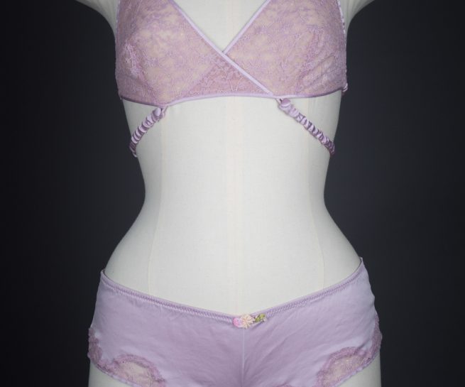 'Rendez-Vous' Silk & Lace Bralet & Short by Chantal Thomass, 2014, France. The Underpinnings Museum. Photography by Tigz Rice