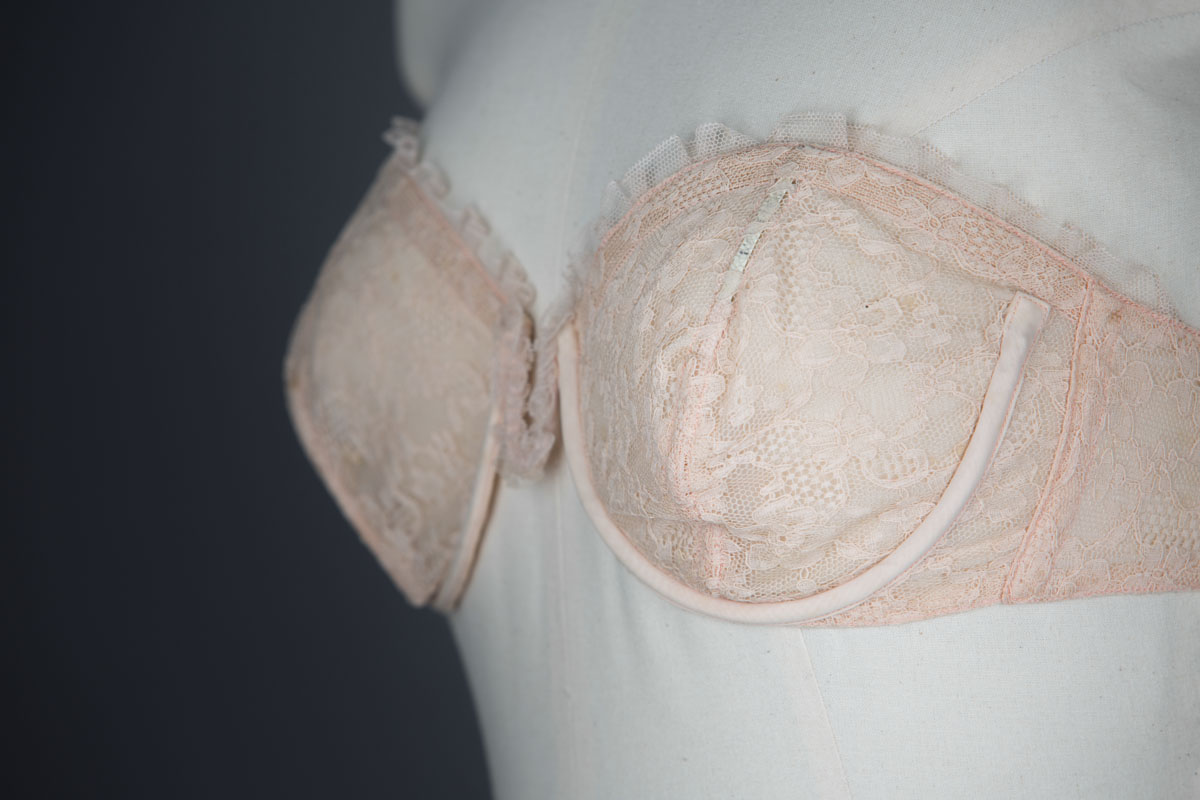 Monowire Strapless Lace Bra By Star, c. 1950s, France. The Underpinnings Musuem. Photography by Tigz Rice.