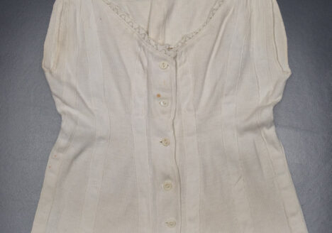 'Liberty Bodice' Children's Supportive Vest, c. 1920s, Great Britain. The Underpinnings Museum. Photography by Tigz Rice.