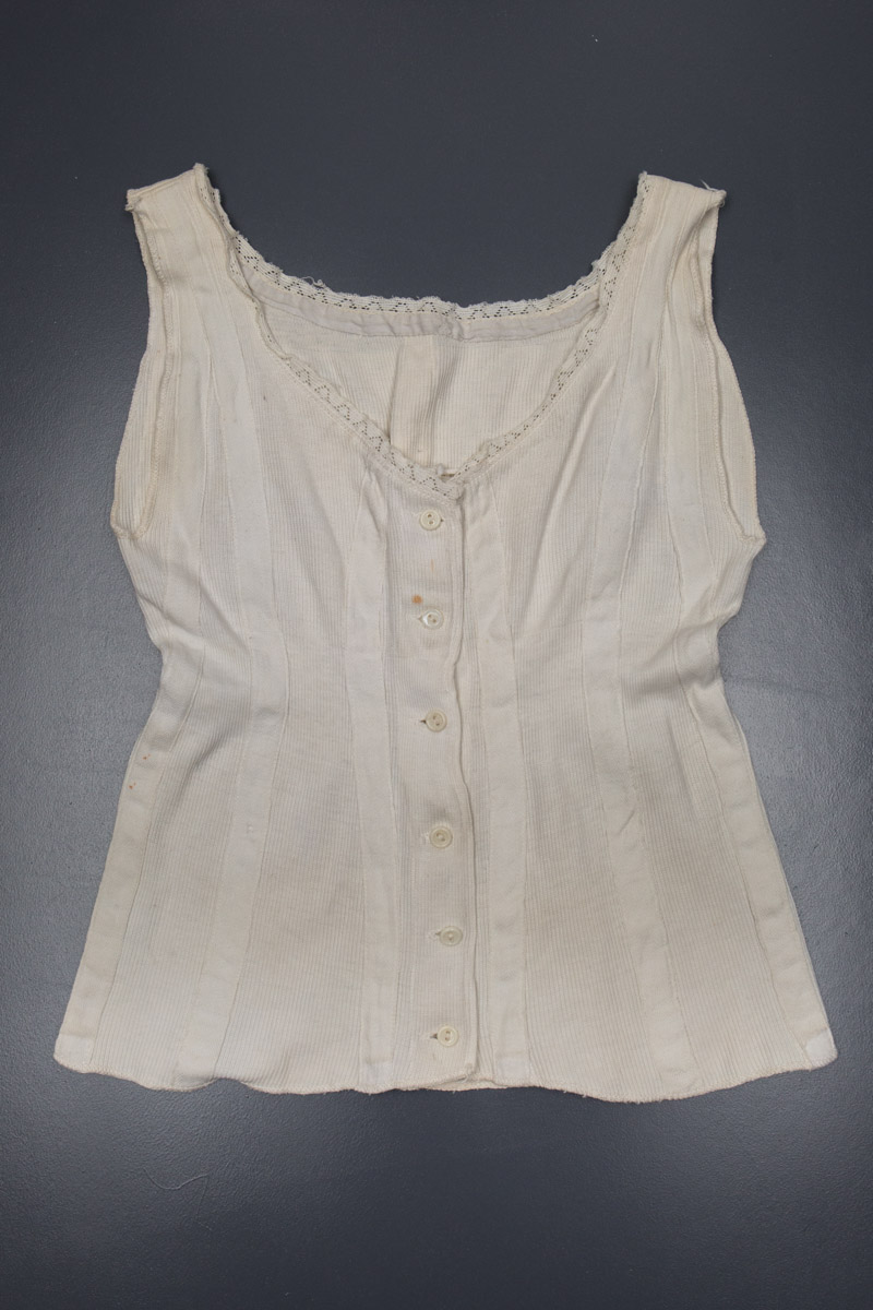 'Liberty Bodice' Children's Supportive Vest, c. 1920s, Great Britain. The Underpinnings Museum. Photography by Tigz Rice.