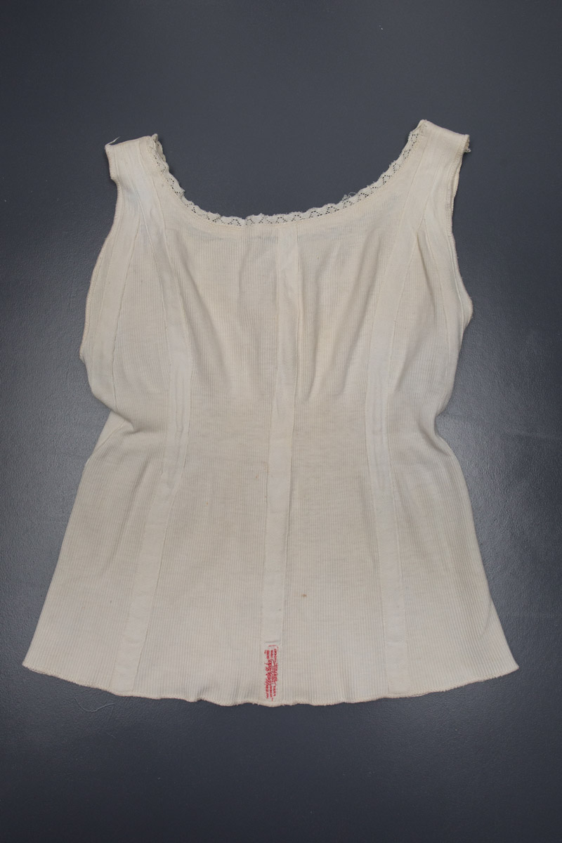 'Liberty Bodice' Children's Supportive Vest, c. 1920s, Great Britain. The Underpinnings Museum. Photography by Tigz Rice.