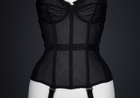 Reproduction Embroidered Nylon Tulle 'Merry Widow' By Warner, by Mark Heah. The Underpinnings Museum. Photography by Tigz Rice.