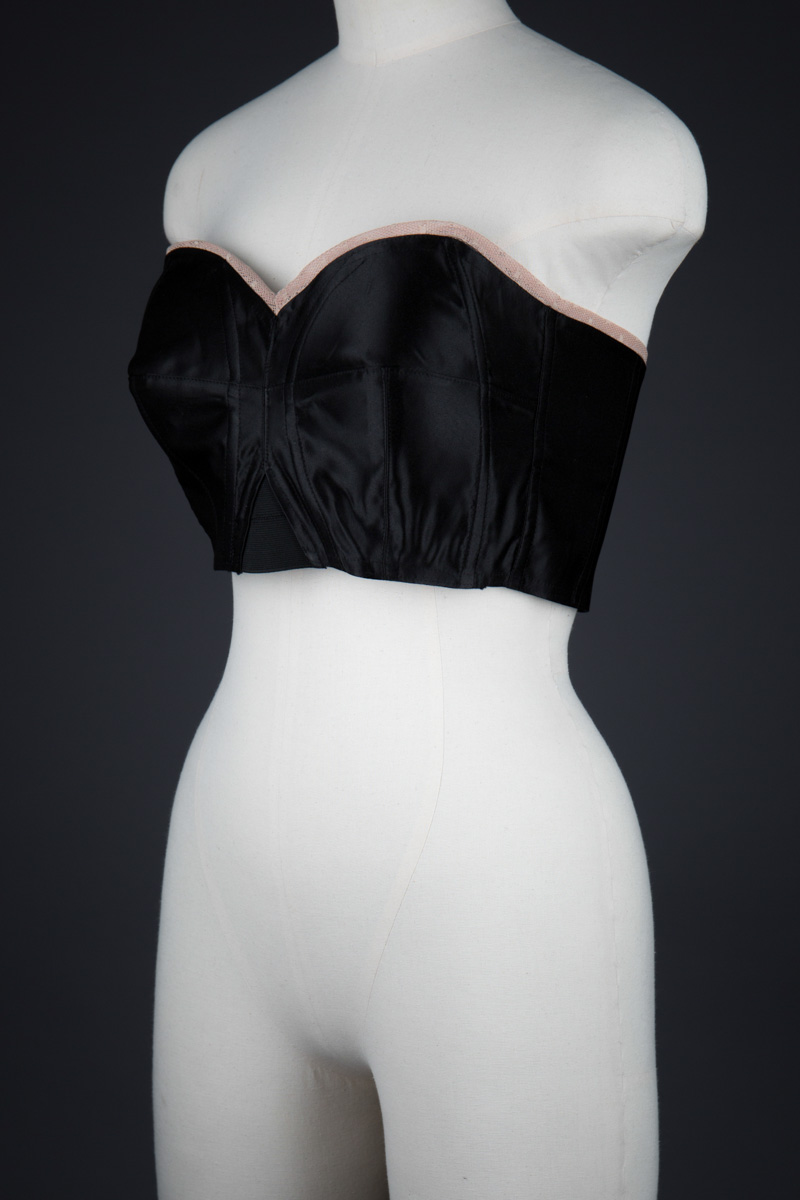 Reproduction Satin Cathedral Bra With Celluloid Boning By Rita Ro, by Macarena Prada Leis. The Underpinnings Museum. Photography by Tigz Rice.
