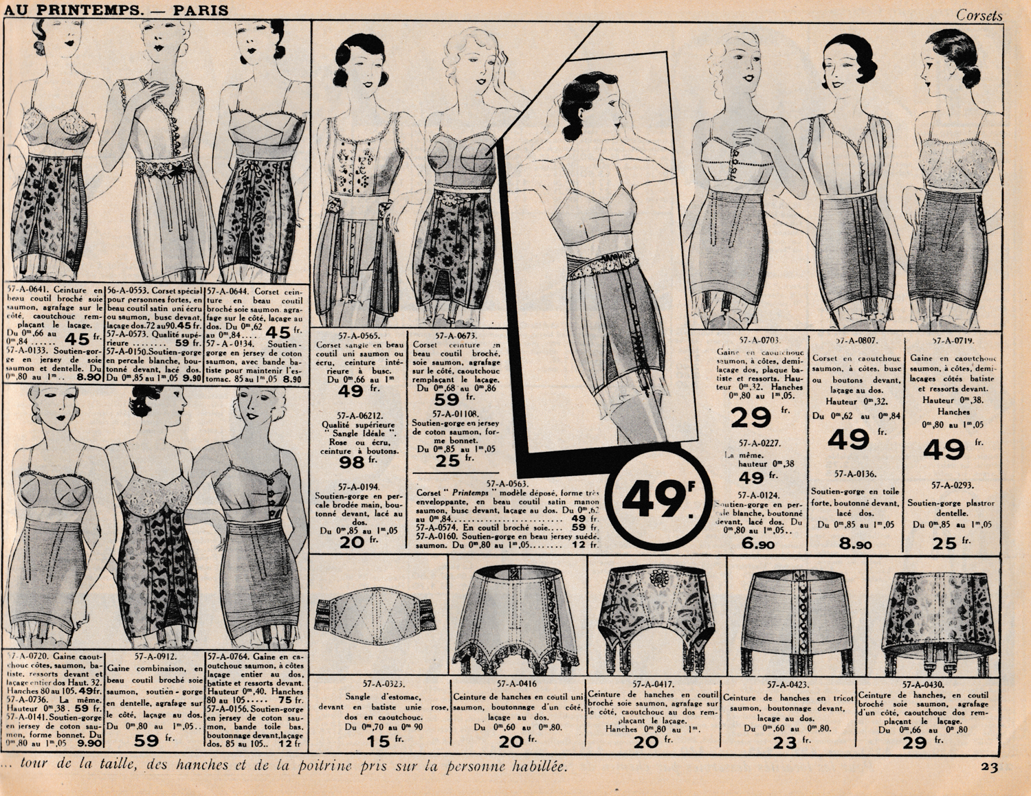 'Au Printemps Paris' Summer 1934 Department Store Catalogue, 1934, France. The Underpinnings Museum