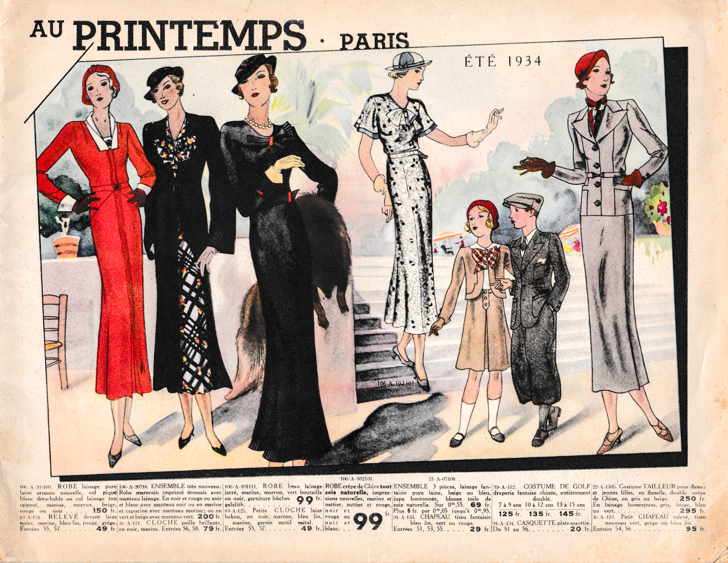 'Au Printemps Paris' Summer 1934 Department Store Catalogue, 1934, France. The Underpinnings Museum