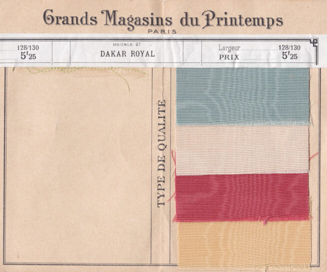 Moiré Silk Ribbon Samples, c. 1900s, France. The Underpinnings Museum. Photography by Tigz Rice