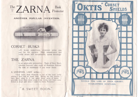 Oktis Corset Shield Packaging & Advert , c. 1900s, Great Britain The Underpinnings Musuem