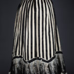 Striped Underskirt With Lace & Pinked Trim, c. 1890-1900s. The Underpinnings Museum. Photography by Tigz Rice.