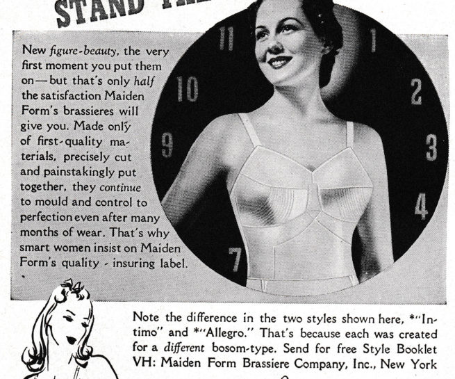 'Stand The Test Of Time' Advertisement By Maidenform, 1942, USA. The Underpinnings Museum