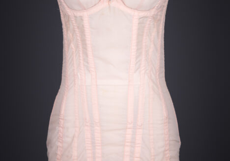 Pale Pink Custom Nylon Corselette By Rigby & Peller, c. 1960s, Great Britain. The Underpinnings Museum. Photography by Tigz Rice.