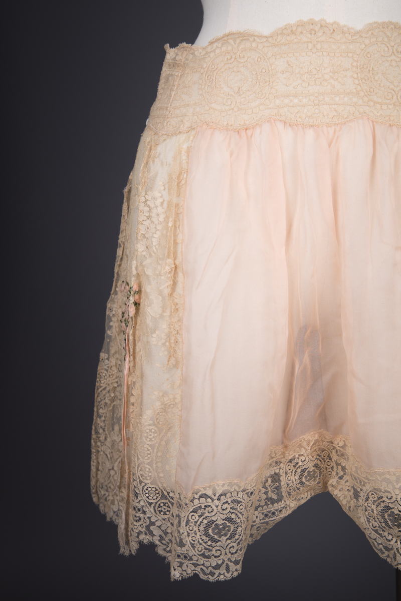 Silk, Lace & Ribbonwork Tap Pants, c. 1920s, USA. The Underpinnings Museum. Photography by Tigz Rice.