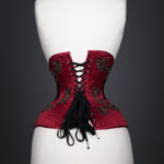 'Crimson Skull' Underbust Corset By Sparklewren, c. 2015, United Kingdom. The Underpinnings Museum. Photography by Tigz Rice.