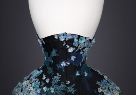 Black Water Underbust Corset By Sparklewren, c. 2015, United Kingdom. The Underpinnings Museum. Photography by Tigz Rice.