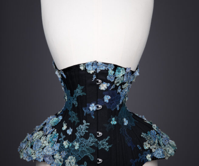 Black Water Underbust Corset By Sparklewren, c. 2015, United Kingdom. The Underpinnings Museum. Photography by Tigz Rice.