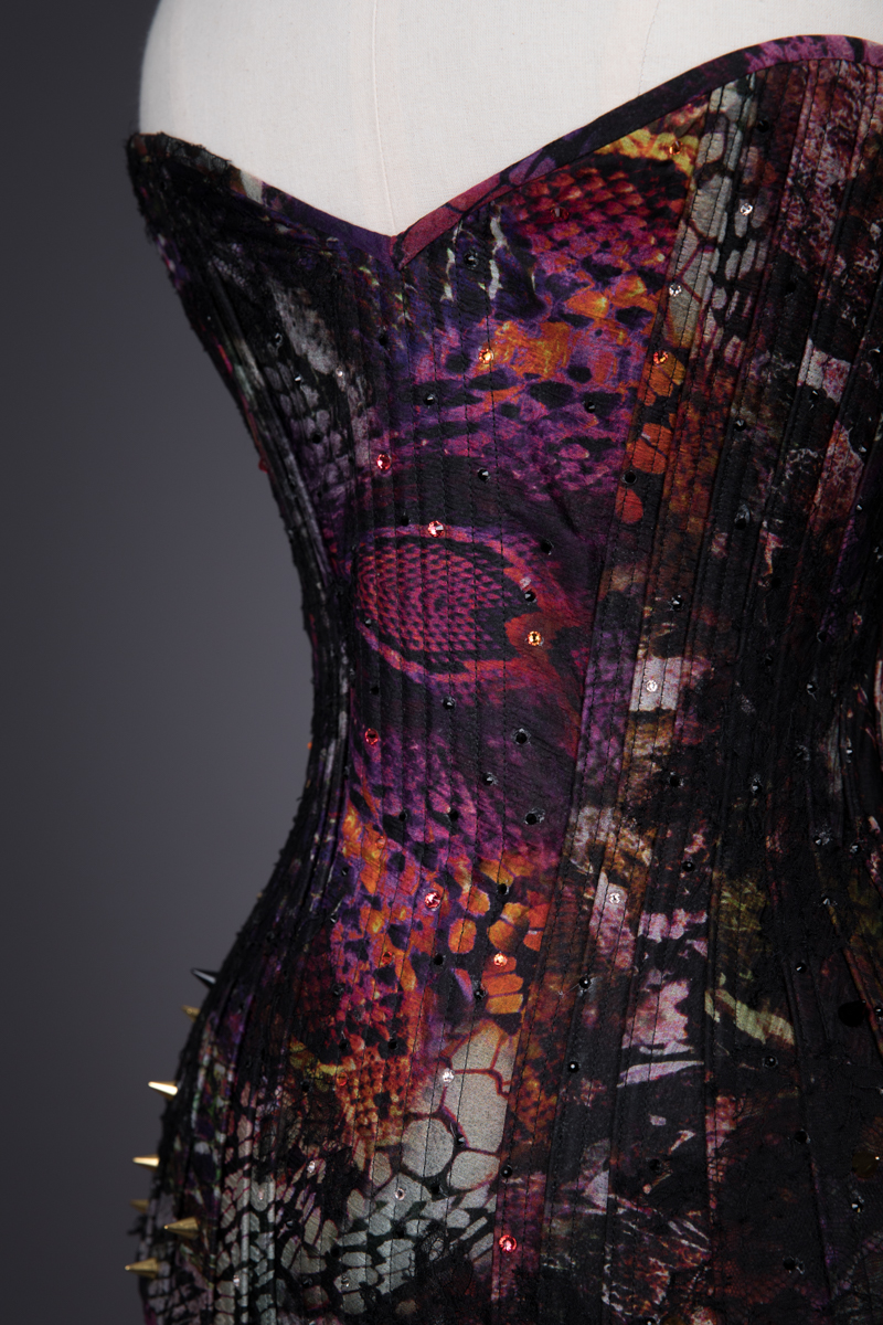 Python Overbust Corset By Sparklewren, c. 2014, United Kingdom. The Underpinnings Museum. Photography by Tigz Rice.