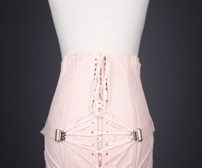 Cotton Fan Laced Girdle By Camp, c. 1940s, USA. The Underpinnings Museum. Photography by Tigz Rice