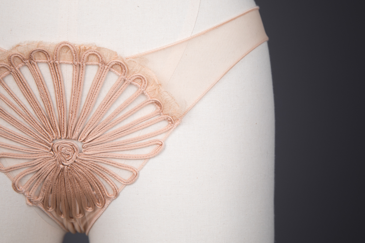 'Feuillage' Silk Soutache Cone Bra & Briefs By Jean Paul Gaultier For La Perla, 2010, Italy. The Underpinnings Museum. Photography by Tigz Rice.
