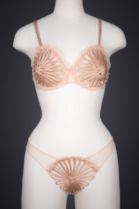 'Feuillage' Silk Soutache Cone Bra & Briefs By Jean Paul Gaultier For La Perla, 2010, Italy. The Underpinnings Museum. Photography by Tigz Rice.