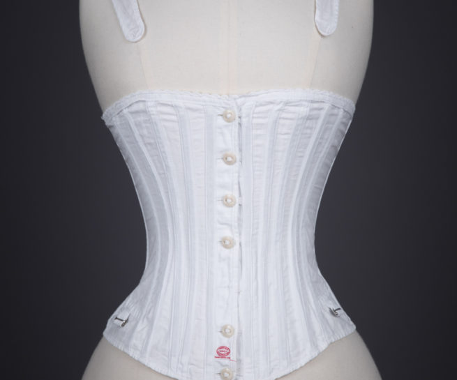 Cotton Twill Sport Corset By Martha Waist Washington, c. 1890s, USA. The Underpinnings Museum. Photography by Tigz Rice.