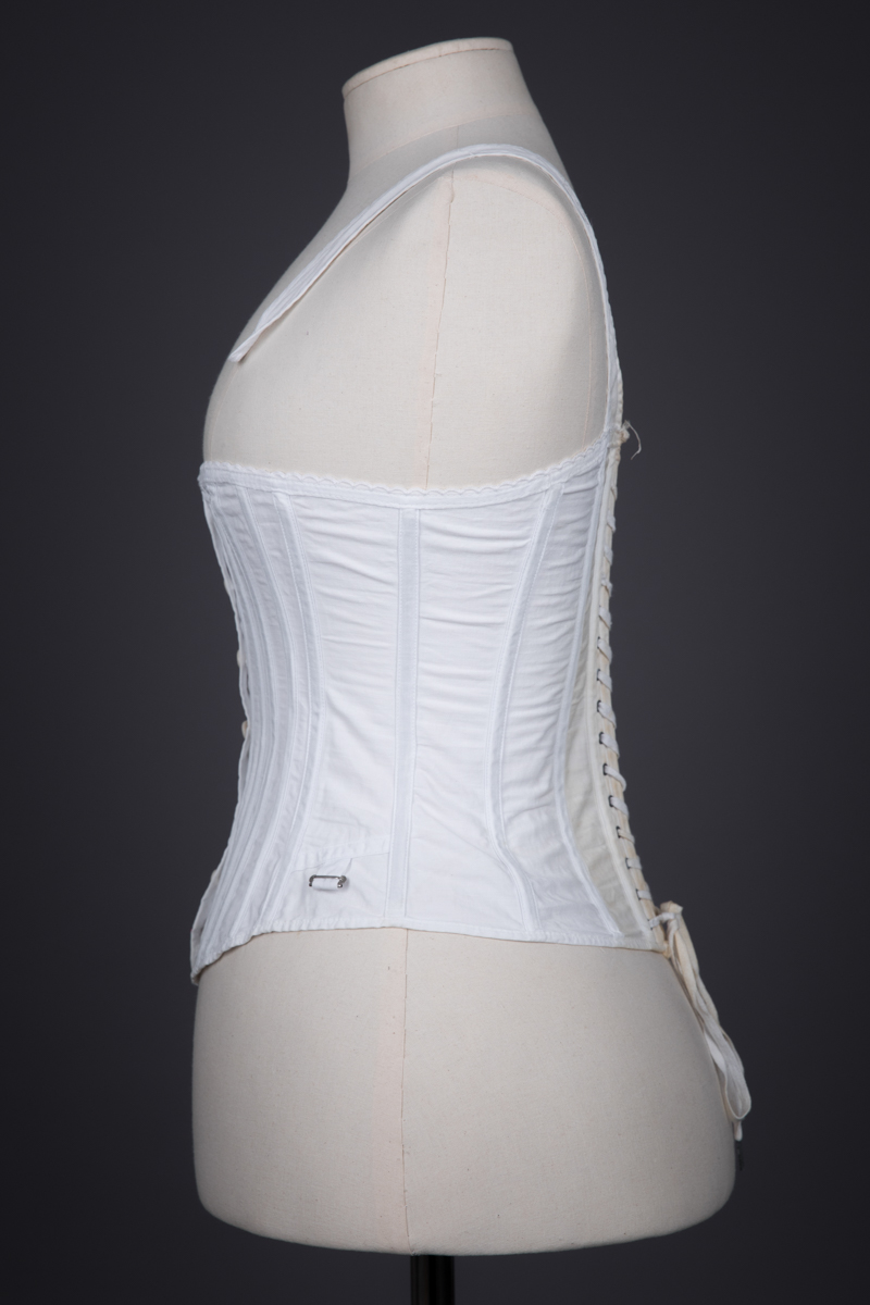 Cotton Twill Sport Corset By Martha Waist Washington, c. 1890s, USA. The Underpinnings Museum. Photography by Tigz Rice.