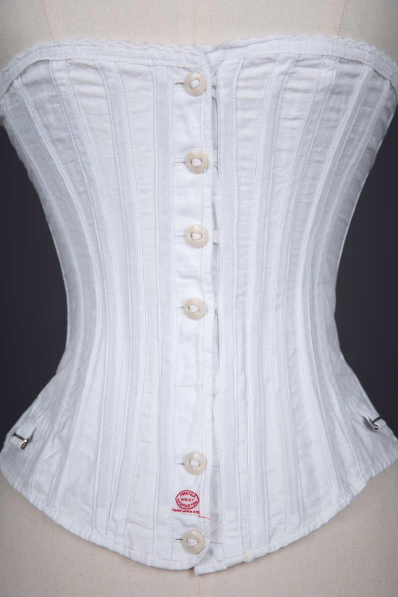 Cotton Twill Sport Corset By Martha Waist Washington, c. 1890s, USA. The Underpinnings Museum. Photography by Tigz Rice.