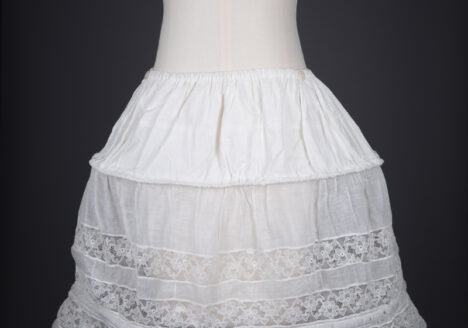 'Robe De Style' Cotton & Lace Hoop Skirt, c. 1920s. Russia. The Underpinnings Museum. Photography by Tigz Rice.