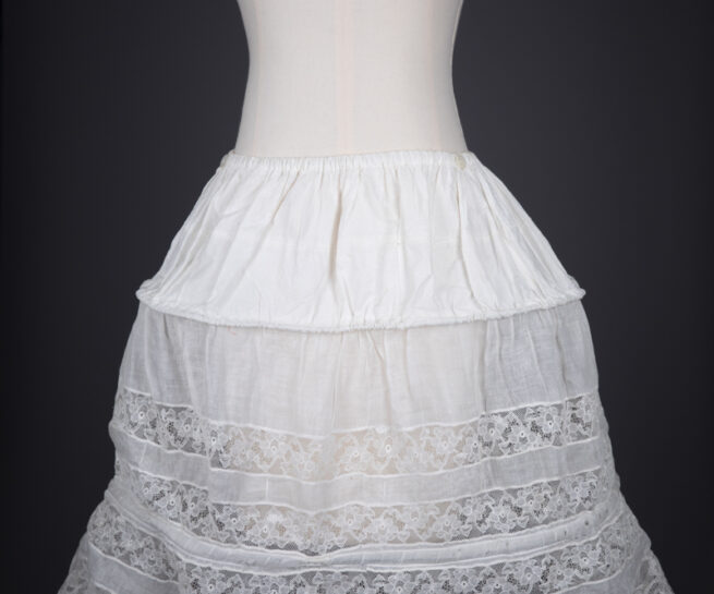 'Robe De Style' Cotton & Lace Hoop Skirt, c. 1920s. Russia. The Underpinnings Museum. Photography by Tigz Rice.