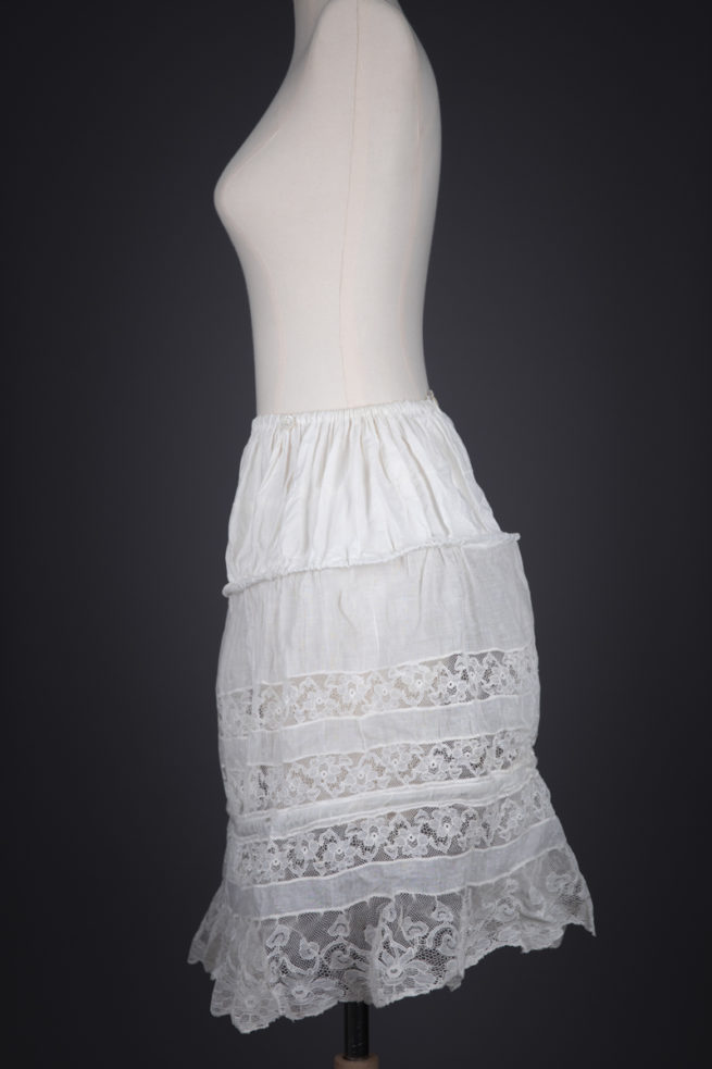 'Robe De Style' Cotton & Lace Hoop Skirt | The Underpinnings Museum