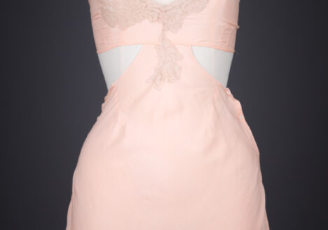 Silk & Lace Appliqué, Cut Out Step In Teddy By Nuff's, c. 1930s, USA. The Underpinnings Museum. Photography by Tigz Rice.