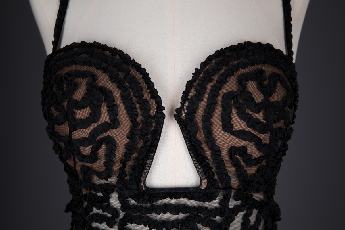 Womens Clothing Lingerie Lingerie and panty sets Jean Paul Gaultier Tulle La Perla By Black Rubans Babydoll Set 