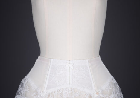Ruffled Lace Trimmed Suspender Belt By Christian Dior, c. 1960s, France. The Underpinnings Museum. Photography by Tigz Rice.