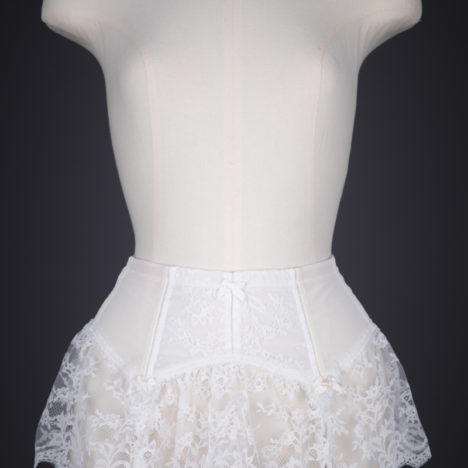 Ruffled Lace Trimmed Suspender Belt By Christian Dior, c. 1960s, France. The Underpinnings Museum. Photography by Tigz Rice.