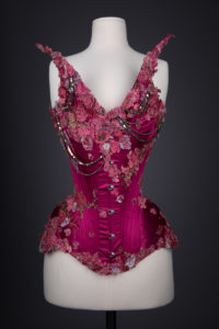 Cyclamen Butterfly Overbust Corset By Sparklewren, 2017, United Kingdom. The Underpinnings Museum. Photography by Tigz Rice