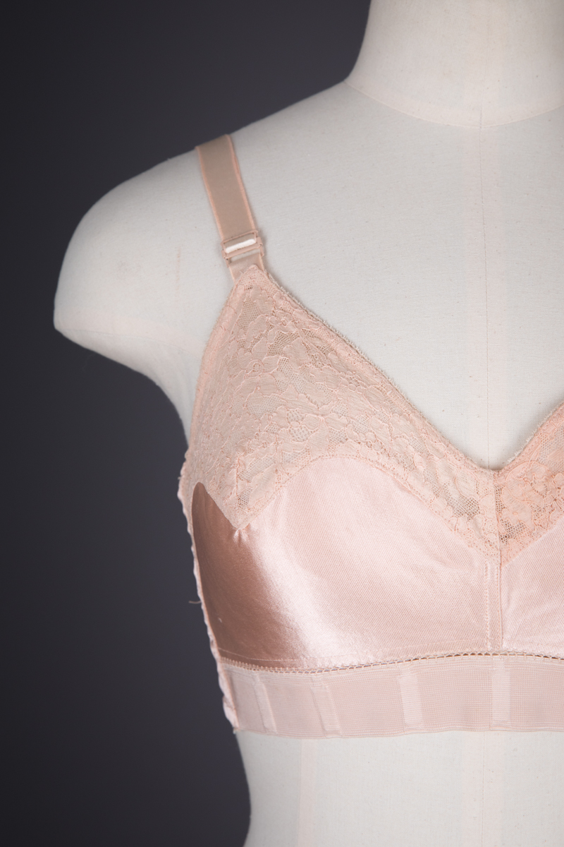 Silk & Lace 'A'Lure Alphabet' Bra By Warner, c. 1930s, USA. The Underpinnings Museum. Photography by Tigz Rice.
