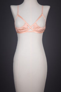 Rayon Satin & Elastic Sling Bra By Tre-Zur, c. 1930s, USA. The Underpinnings Museum. Photography by Tigz Rice.